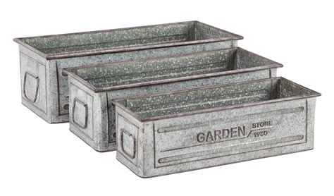 metal plant box|small metal plant pots.